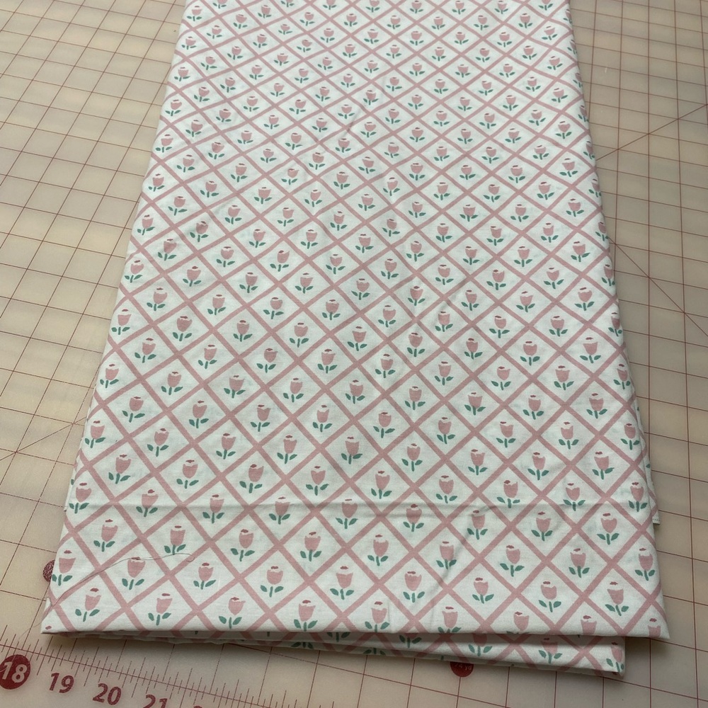 Pink Flower Cotton Fabric